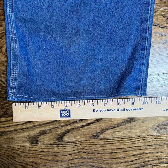 VTG Pointer Brand Denim Bib Overalls Womens XL (READ) Patchwork Western USA - Picture 6 of 16